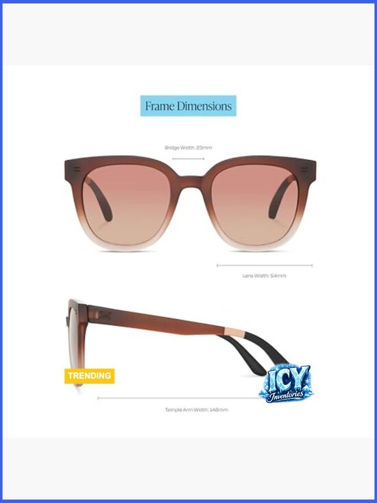 Women\'s Round Sunglasses - UV Protection - Lightweight Plastic Frame main image 5